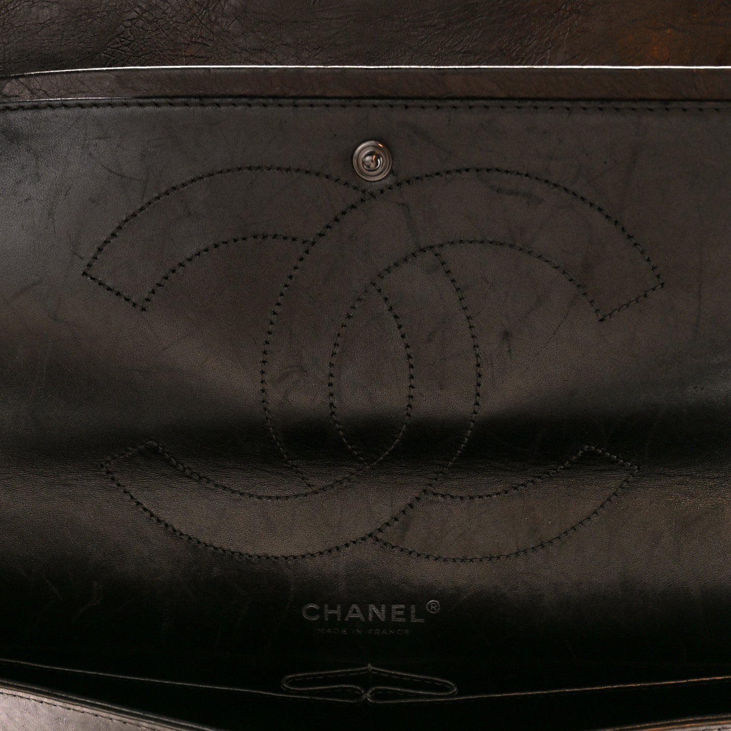 Metallic Aged Calfskin Quilted 2.55 Reissue 227 Flap Pewter