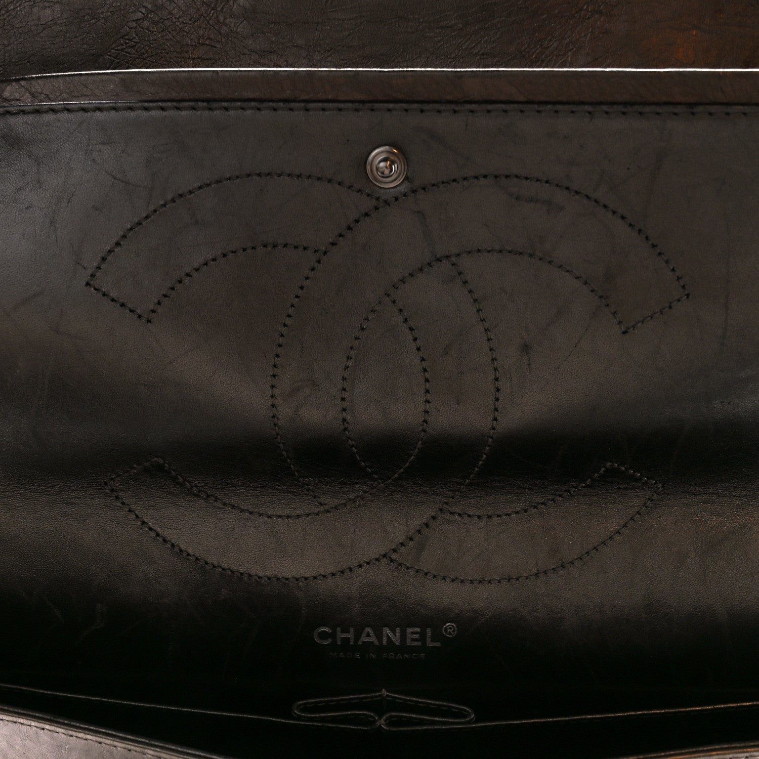 Chanel Metallic Aged Calfskin Quilted 2.55 Reissue 227 Flap Pewter 6 of 12