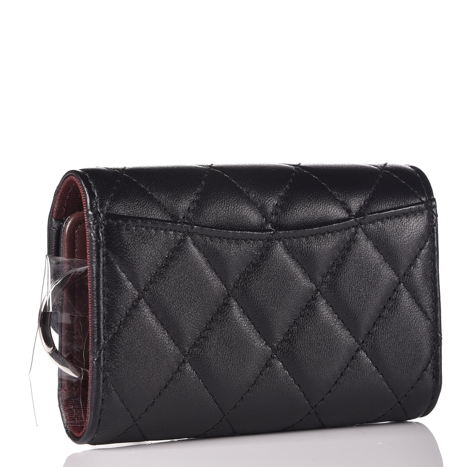 Chanel Lambskin Quilted 4 Key Holder Black 3 of 9