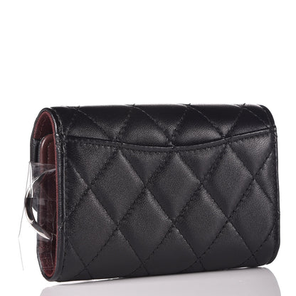 Chanel Lambskin Quilted 4 Key Holder Black 3 of 9