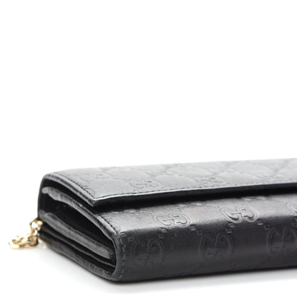 Gucci Soft Microguccissima Dice Chain Wallet Black 6 of 9