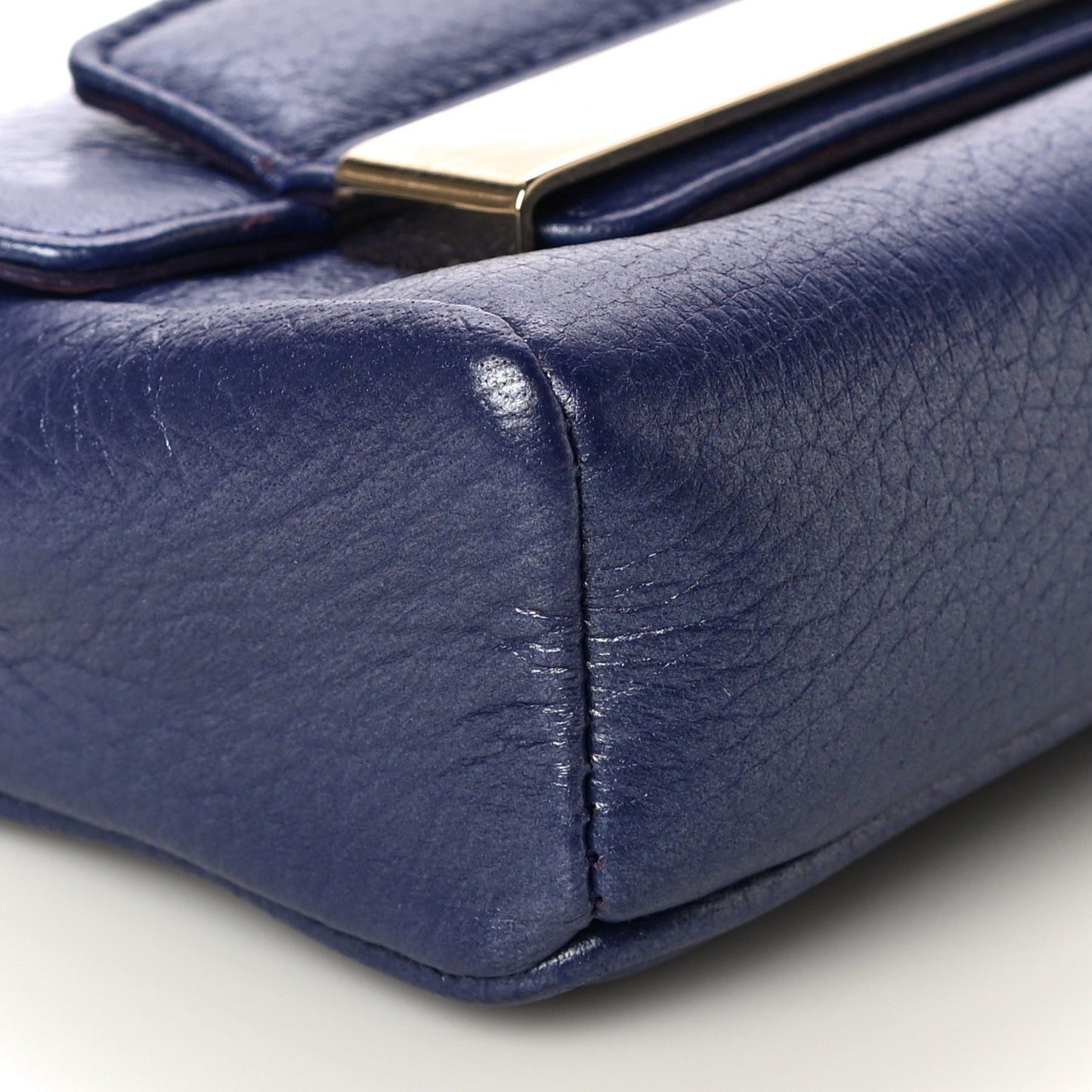 Metallic Calfskin Crossbody Bag Purple