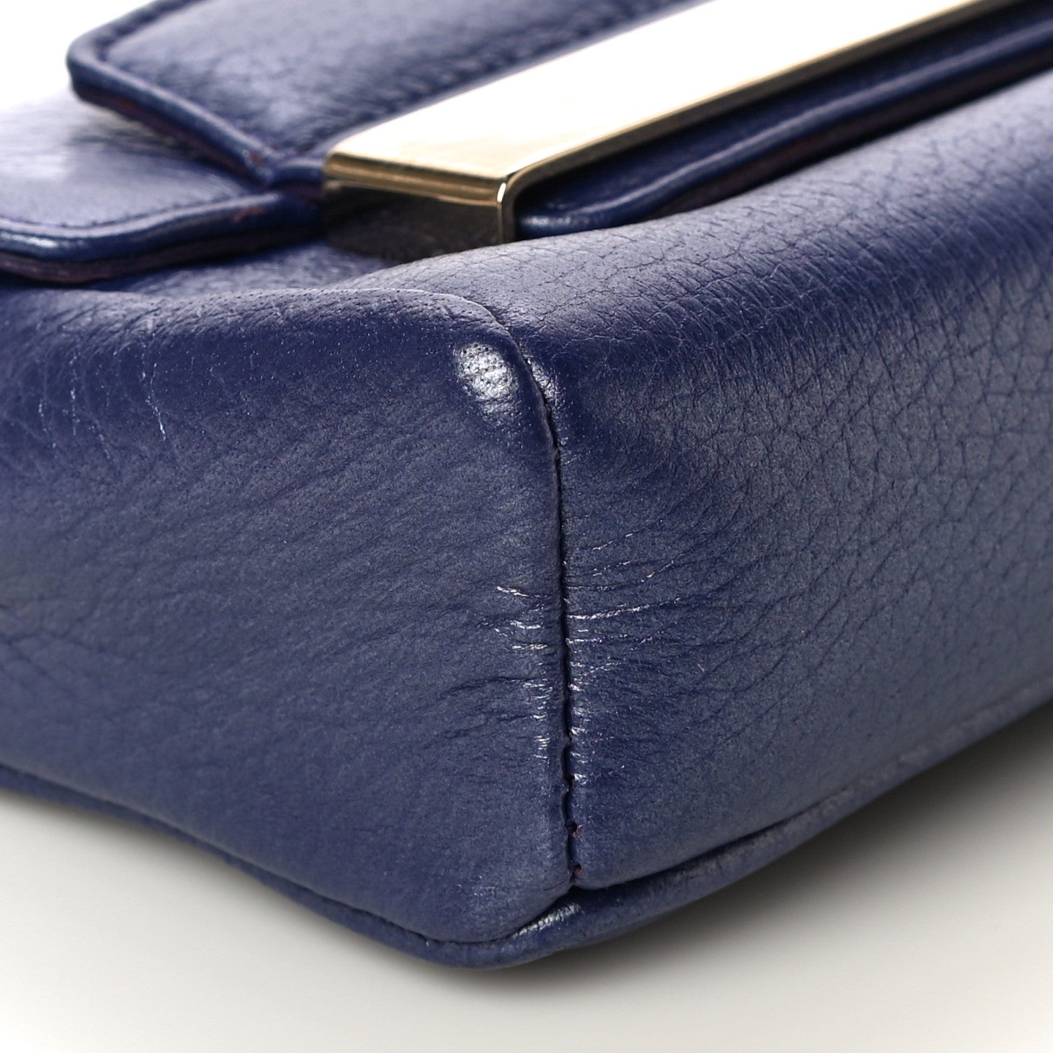 Jimmy Choo Metallic Calfskin Crossbody Bag Purple 8 of 12