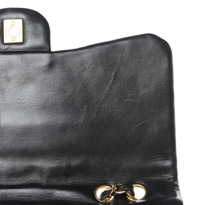 Chanel Lambskin Quilted Jumbo Single Flap Black 12 of 14