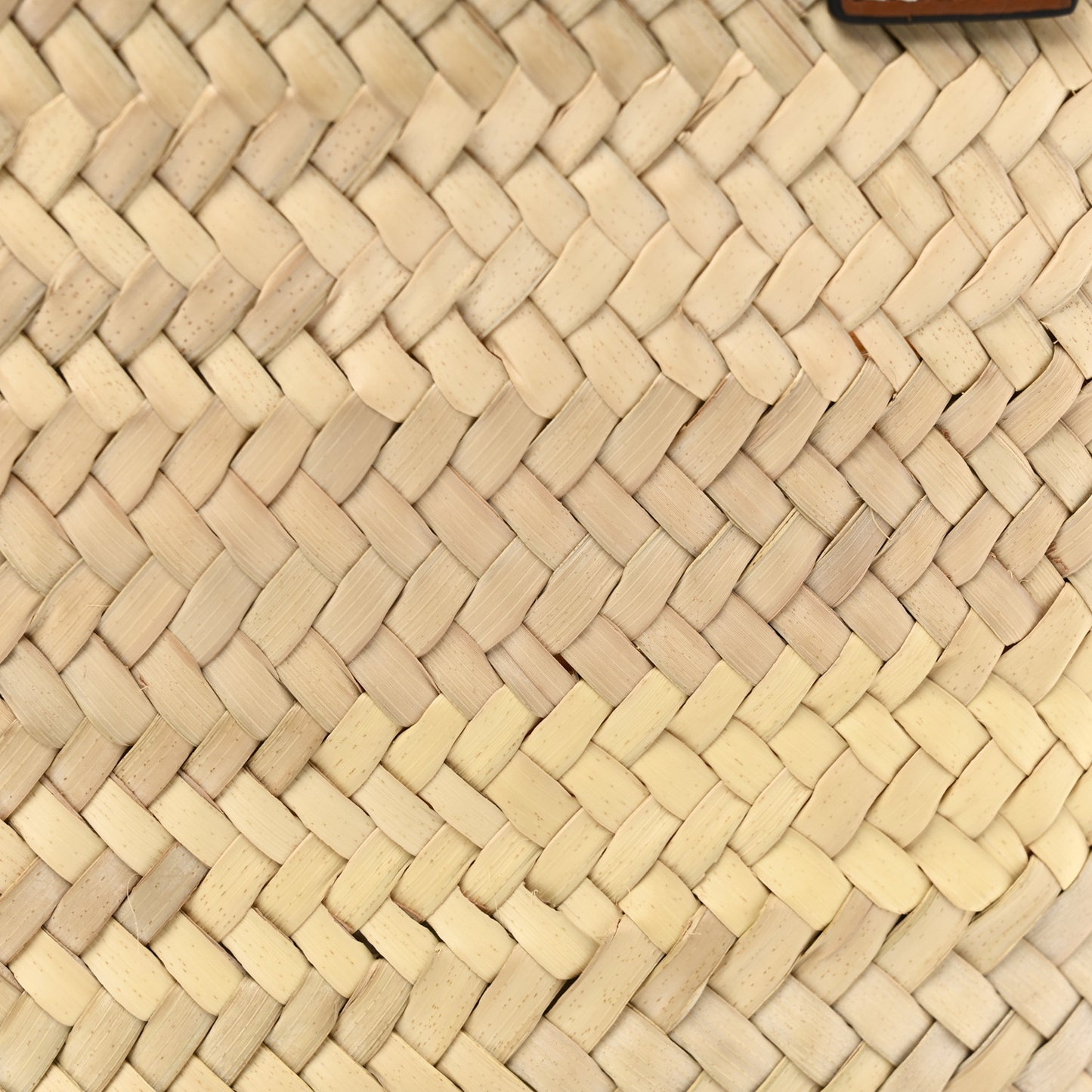 Raffia Medium Basket Tote Bag Natural Tan