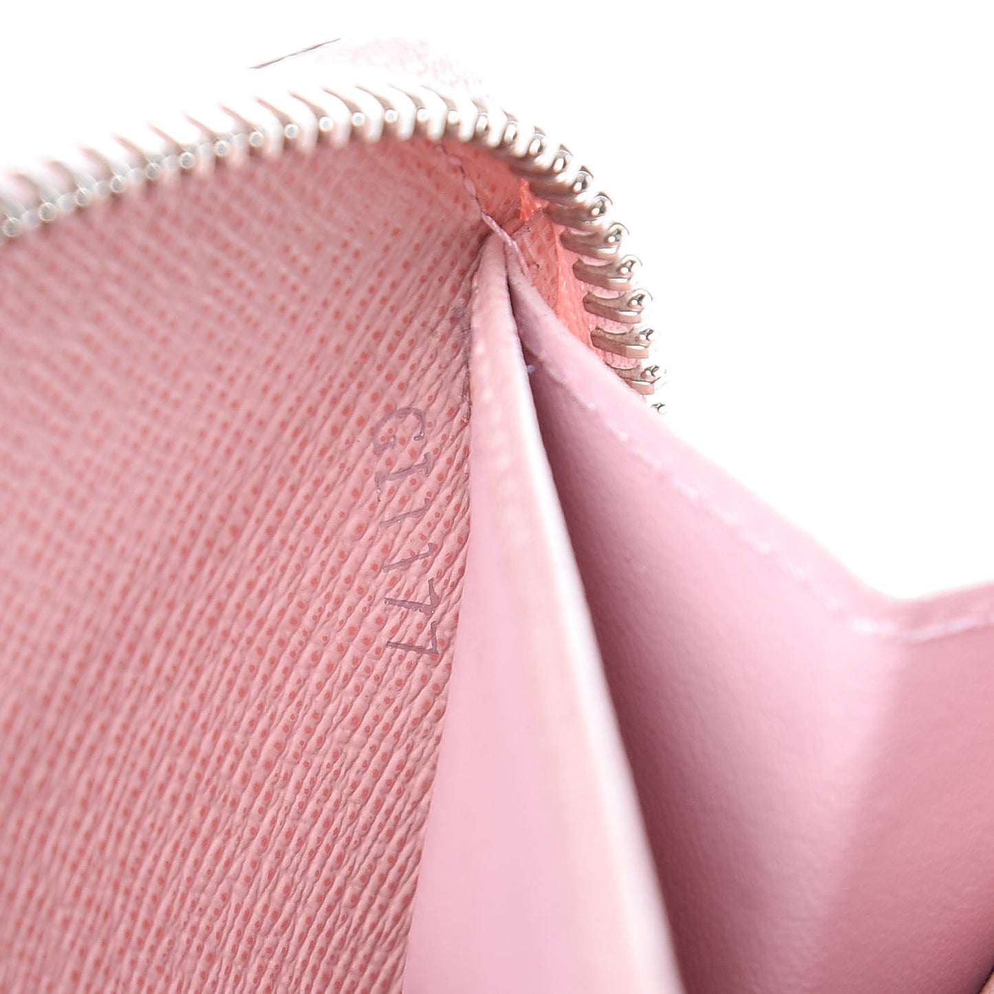 Epi Zippy Wallet Rose Ballerine