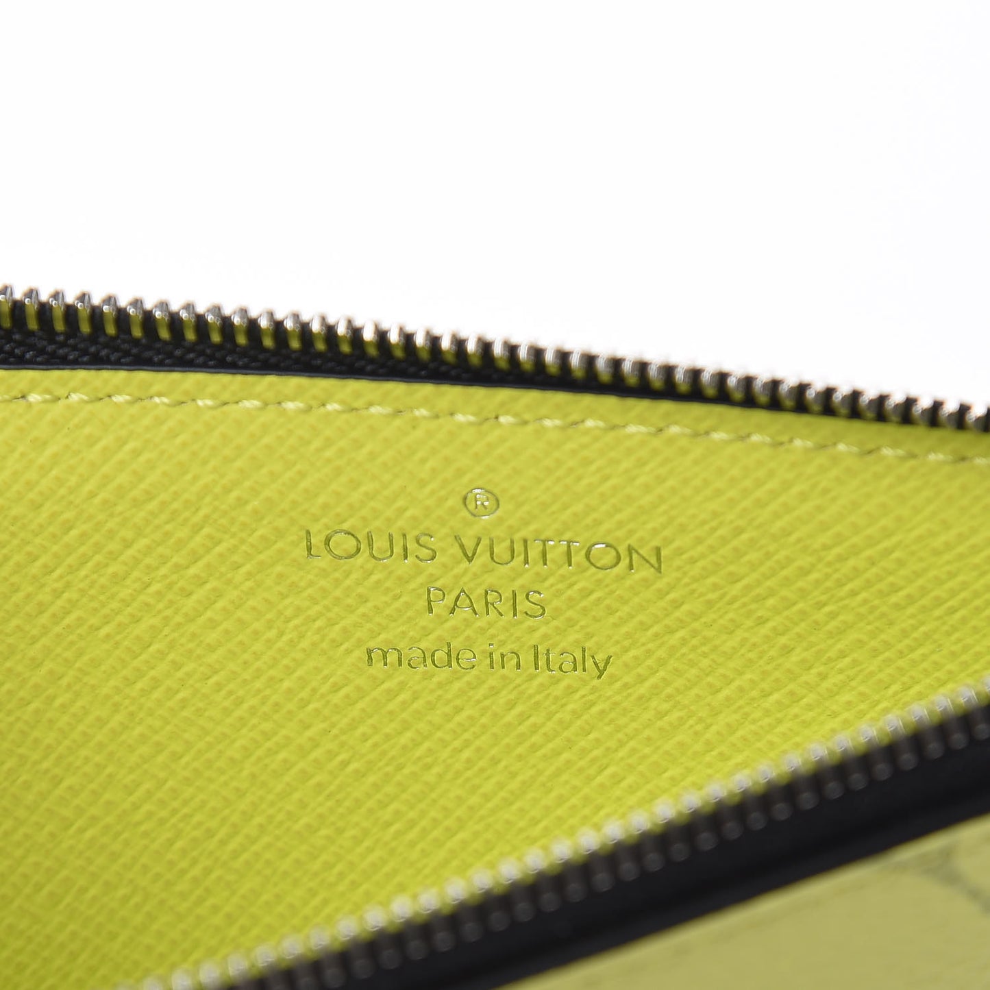 Monogram Taiga Coin Card Holder Yellow
