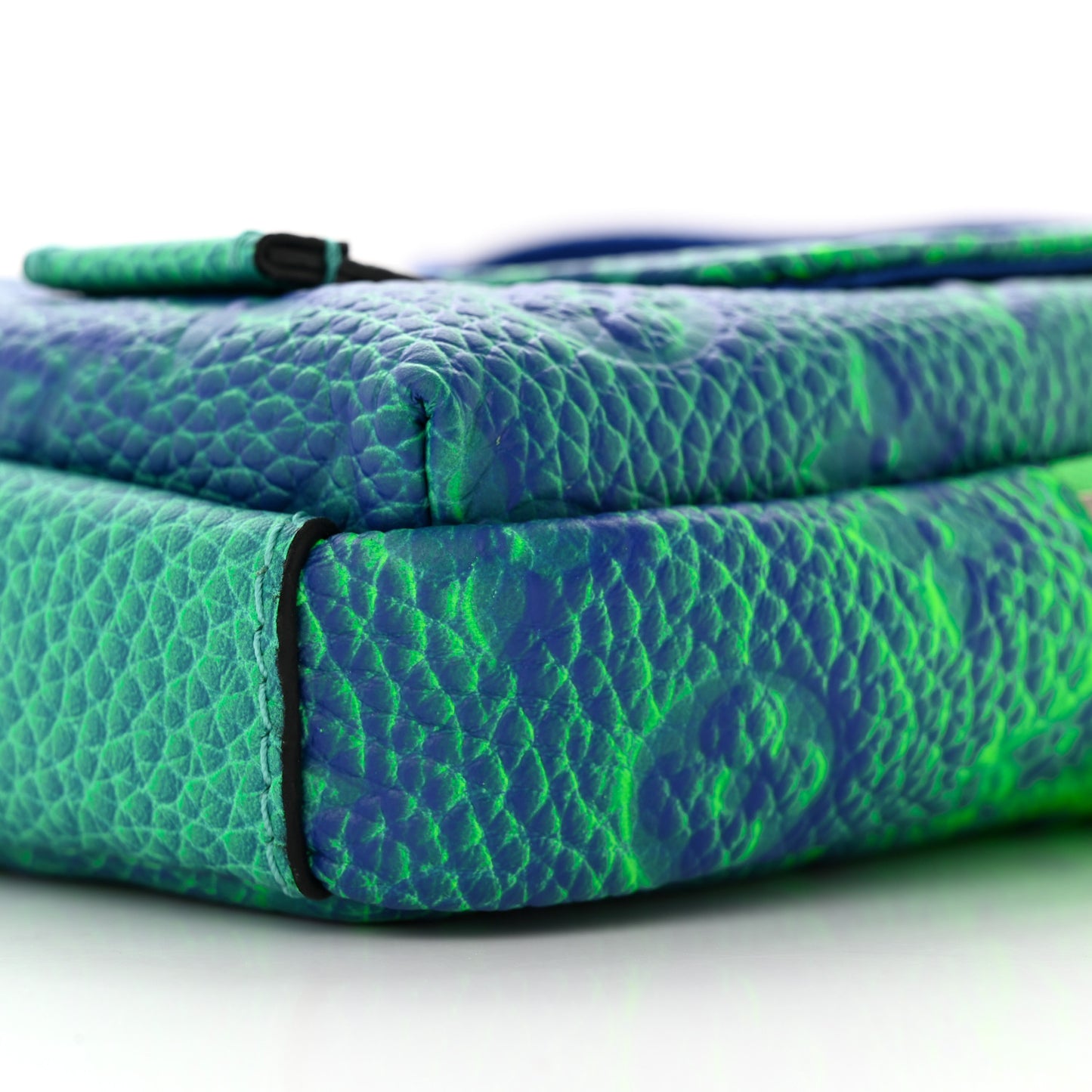 Taurillon Illusion Double Phone Case Bleu Vert