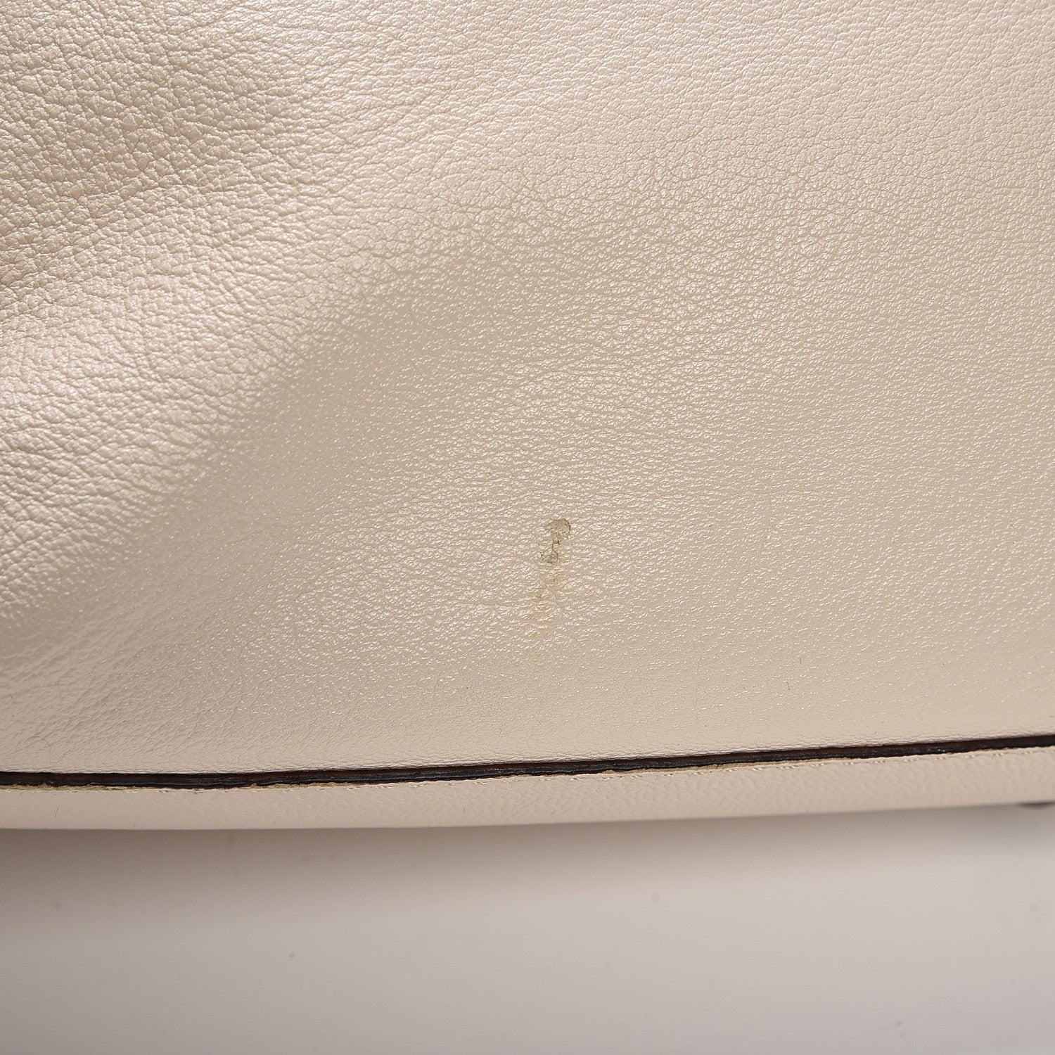 Fendi Goatskin Zucca Large Peekaboo Iconic Satchel Latte Tobacco Moro 13 of 24