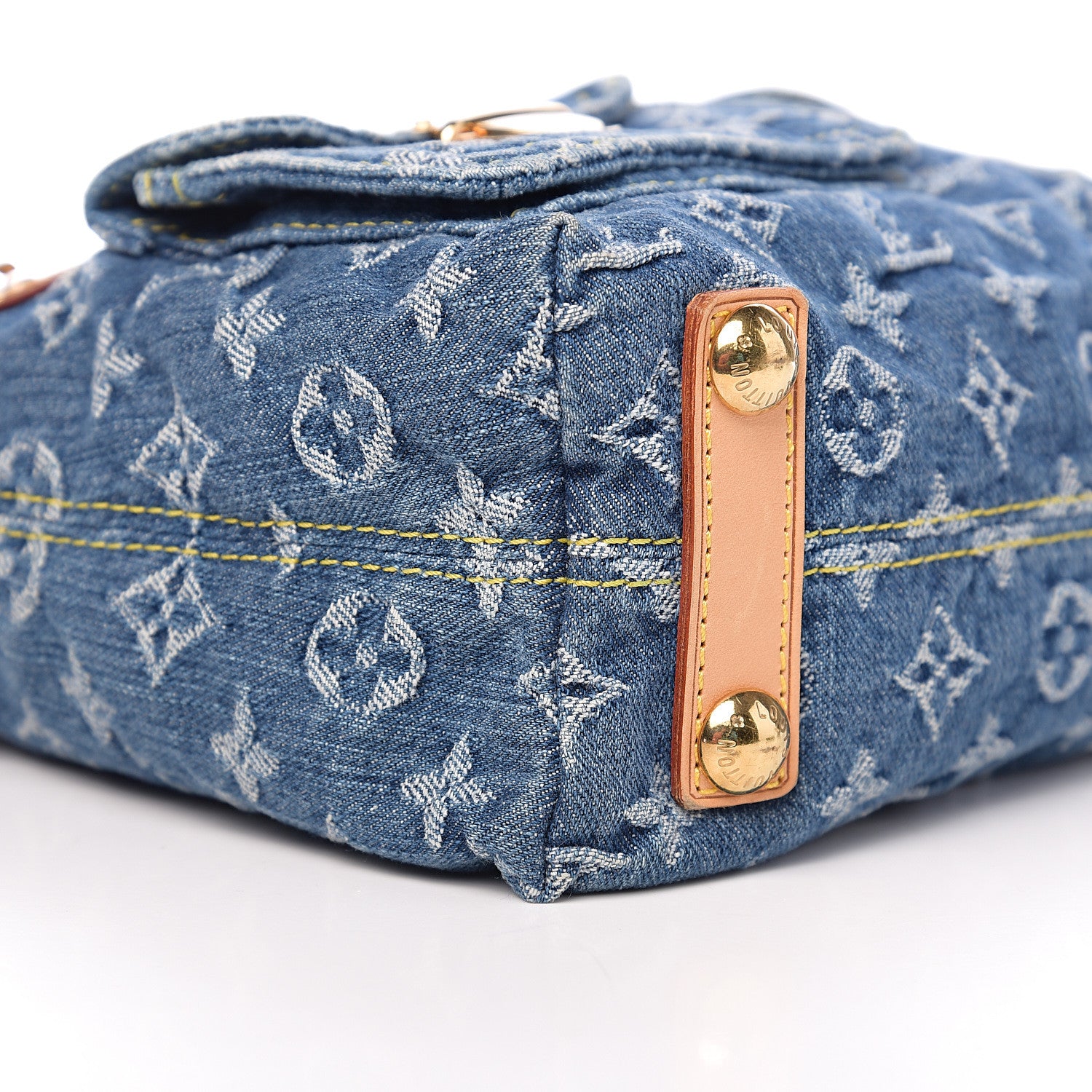 Louis Vuitton Monogram Denim Baggy PM Blue 8 of 9
