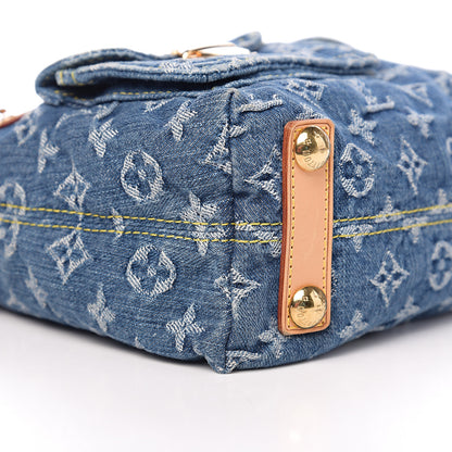 Louis Vuitton Monogram Denim Baggy PM Blue 8 of 9