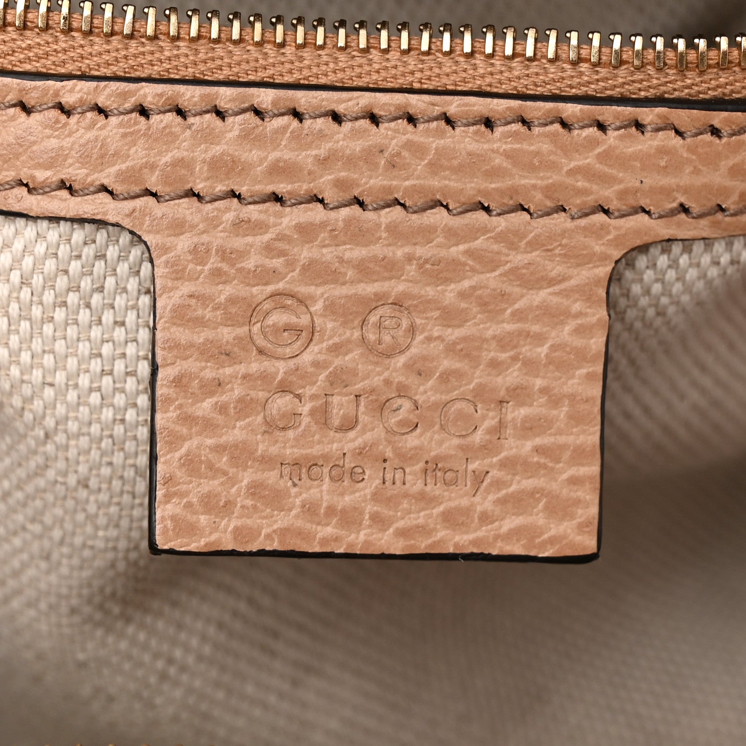 Gucci Dollar Calfskin Medium Soho Top Handle Satchel Camelia 6 of 10
