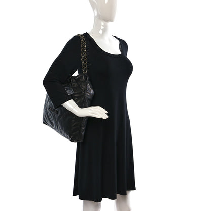 Chanel Shiny Caviar Quilted Monochrome Chanel 22 Black 2 of 11