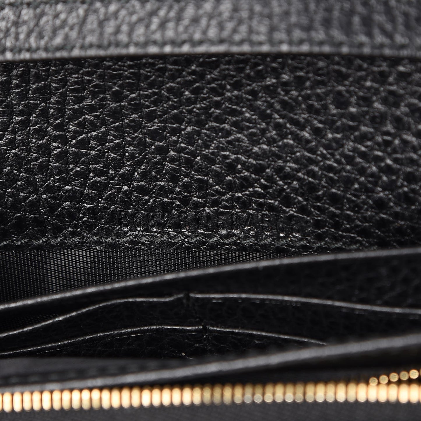 Dollar Calfskin Mini Swing Wallet Bag Black