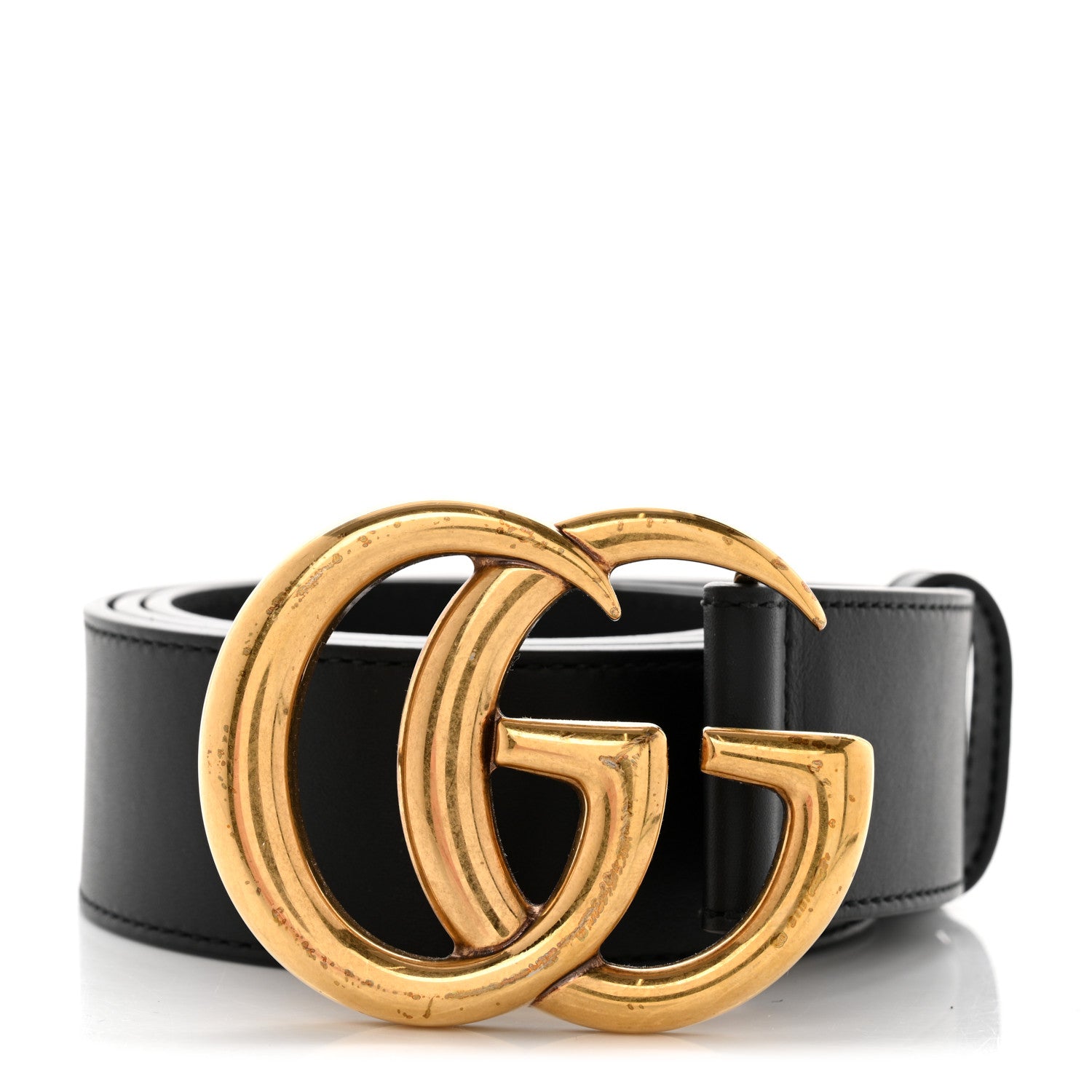 Gucci Calfskin Double G 40mm Belt 85 34 Black 1 of 8