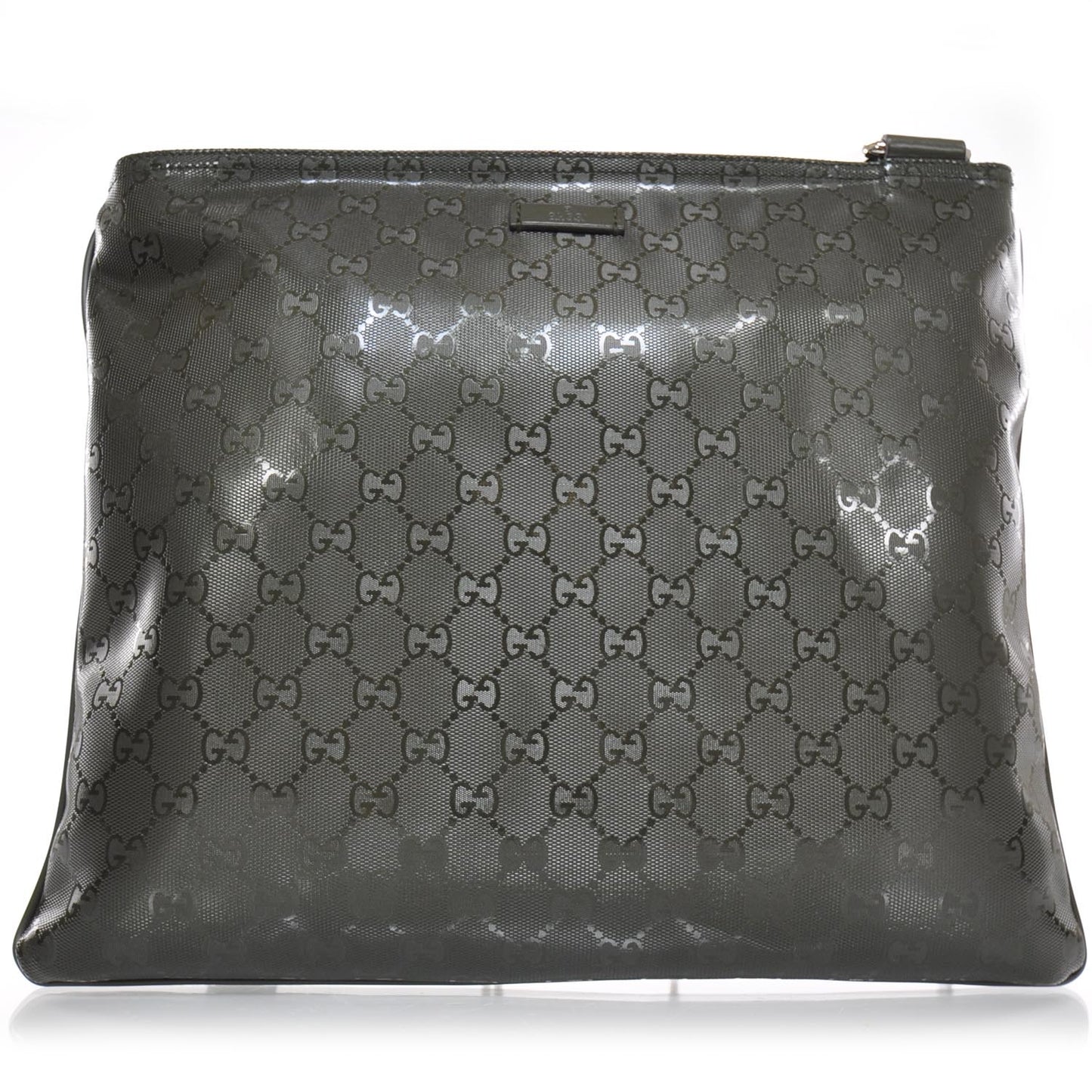Imprime Monogram Medium Flat Messenger Bag Military
