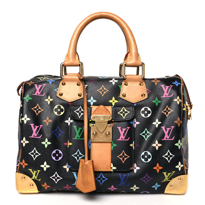 Louis Vuitton Monogram Multicolor Speedy 30 Black 1 of 12
