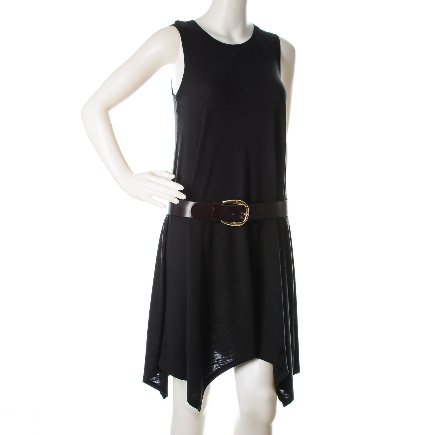 Gucci Calfskin Belt 85 34 Dark Brown 2 of 6