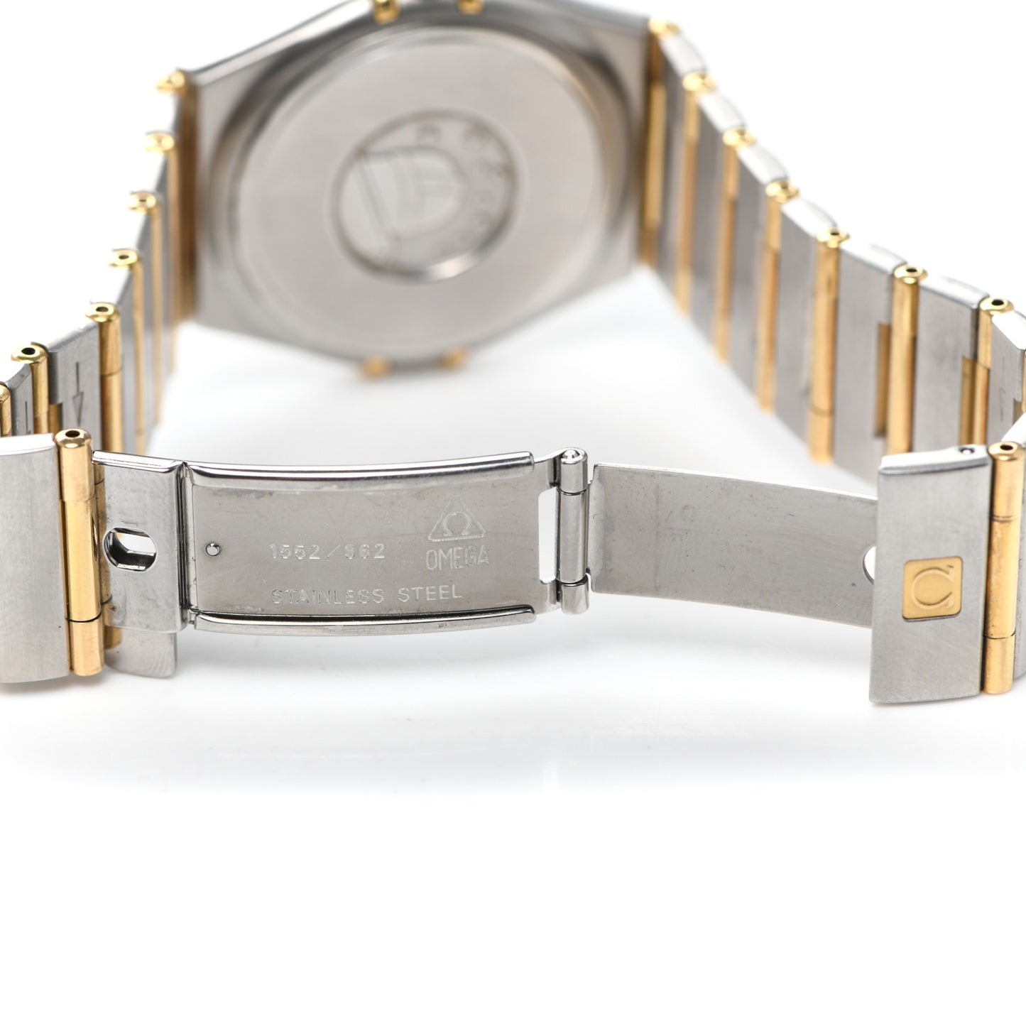 Stainless Steel 18K Yellow Gold 33mm Constellation Quartz Watch White 1312.30