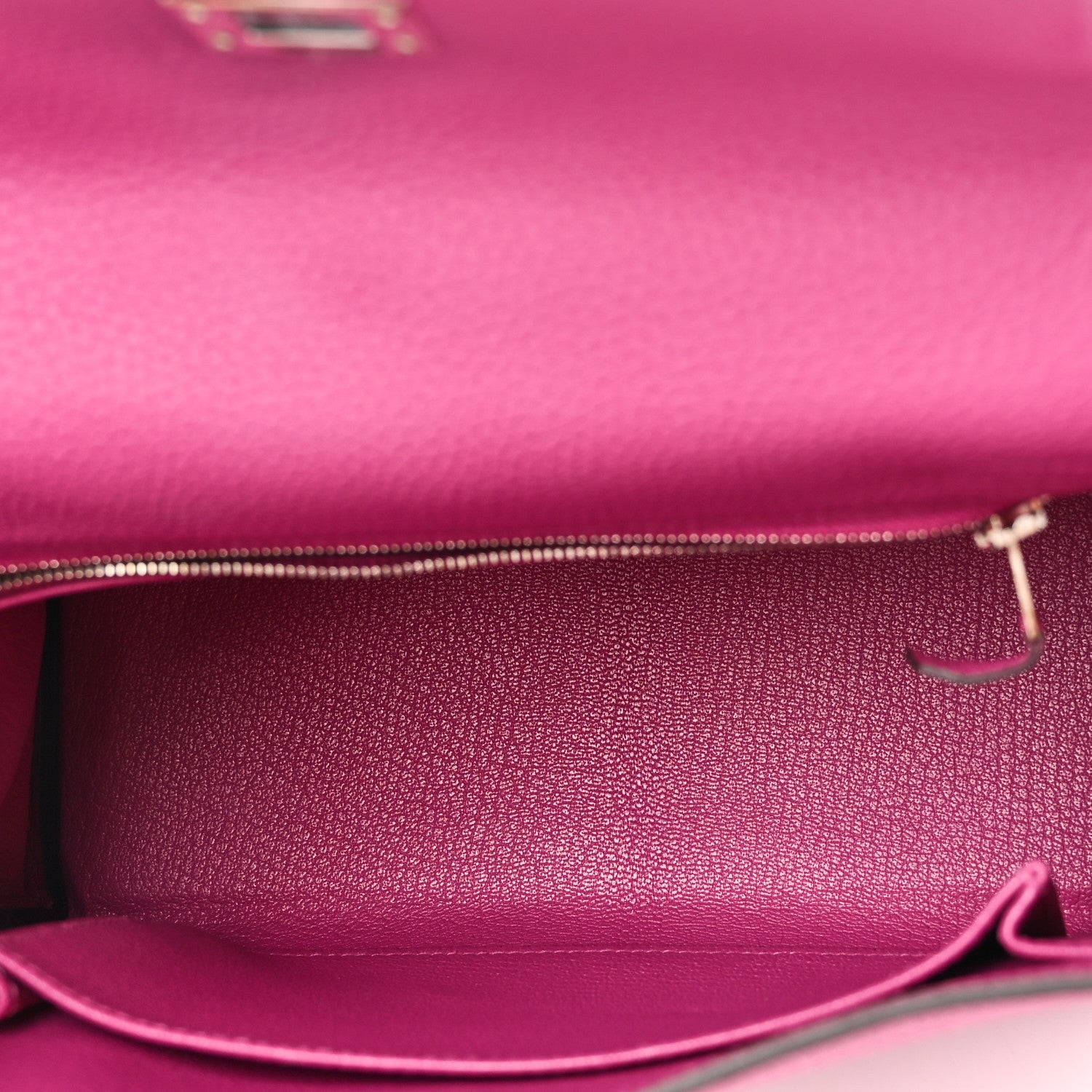 Hermes Togo Kelly Retourne 25 Rose Pourpre 5 of 10