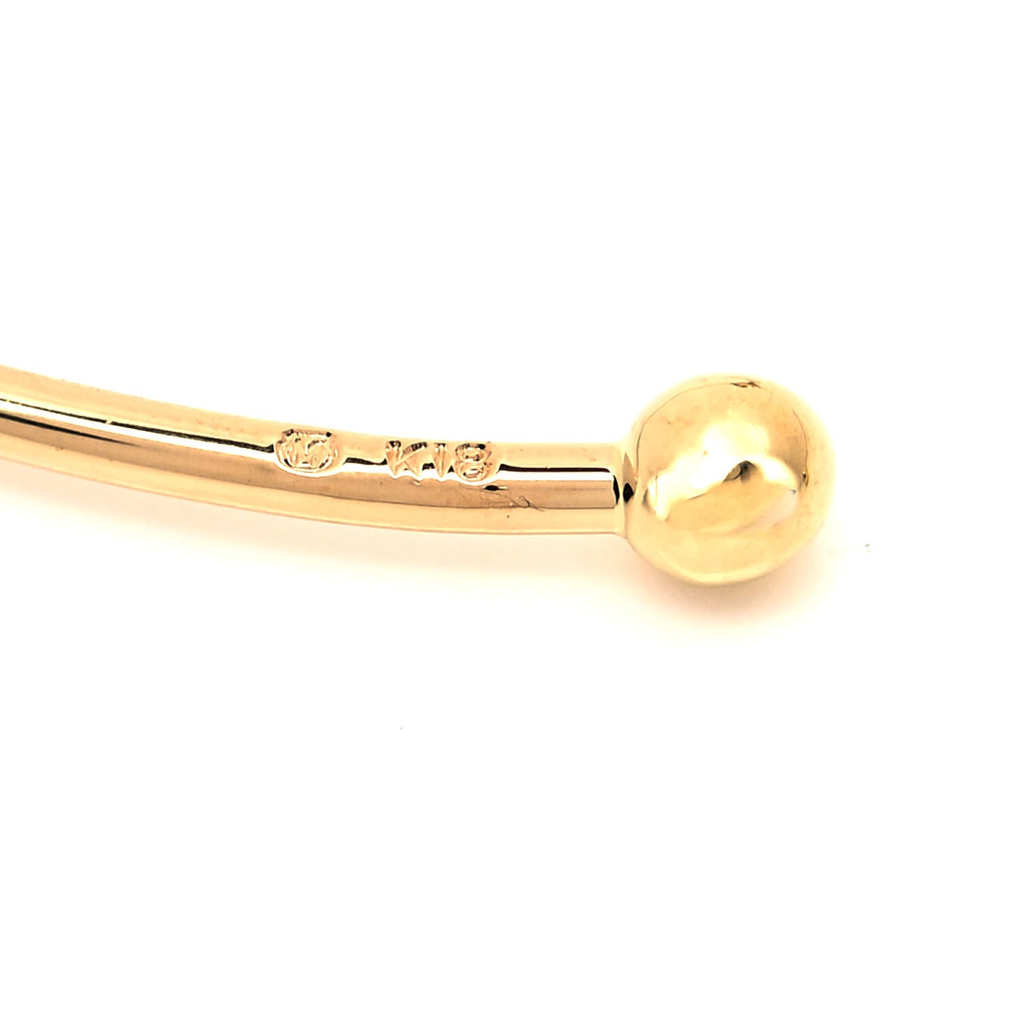 18K Yellow Gold Akoya Pearl Ribbon Cuff Bracelet