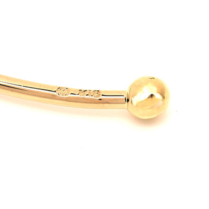 Mikimoto 18K Yellow Gold Akoya Pearl Ribbon Cuff Bracelet 4 of 4