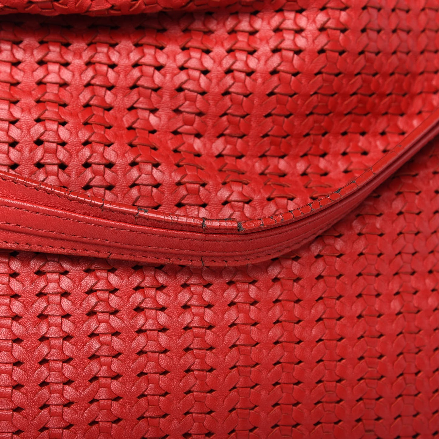 Lambskin Woven Dior Soft Hobo Rouge Moyen