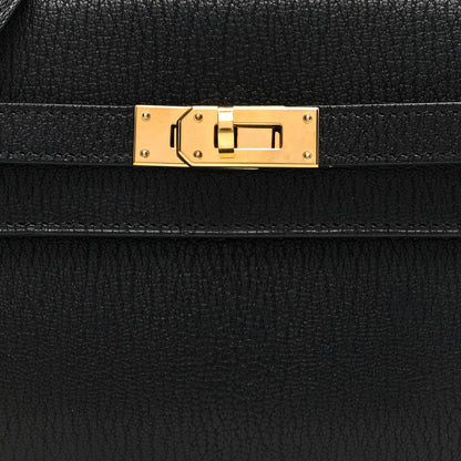 Hermes Chevre Mysore Kelly Wallet To Go Black 8 of 11