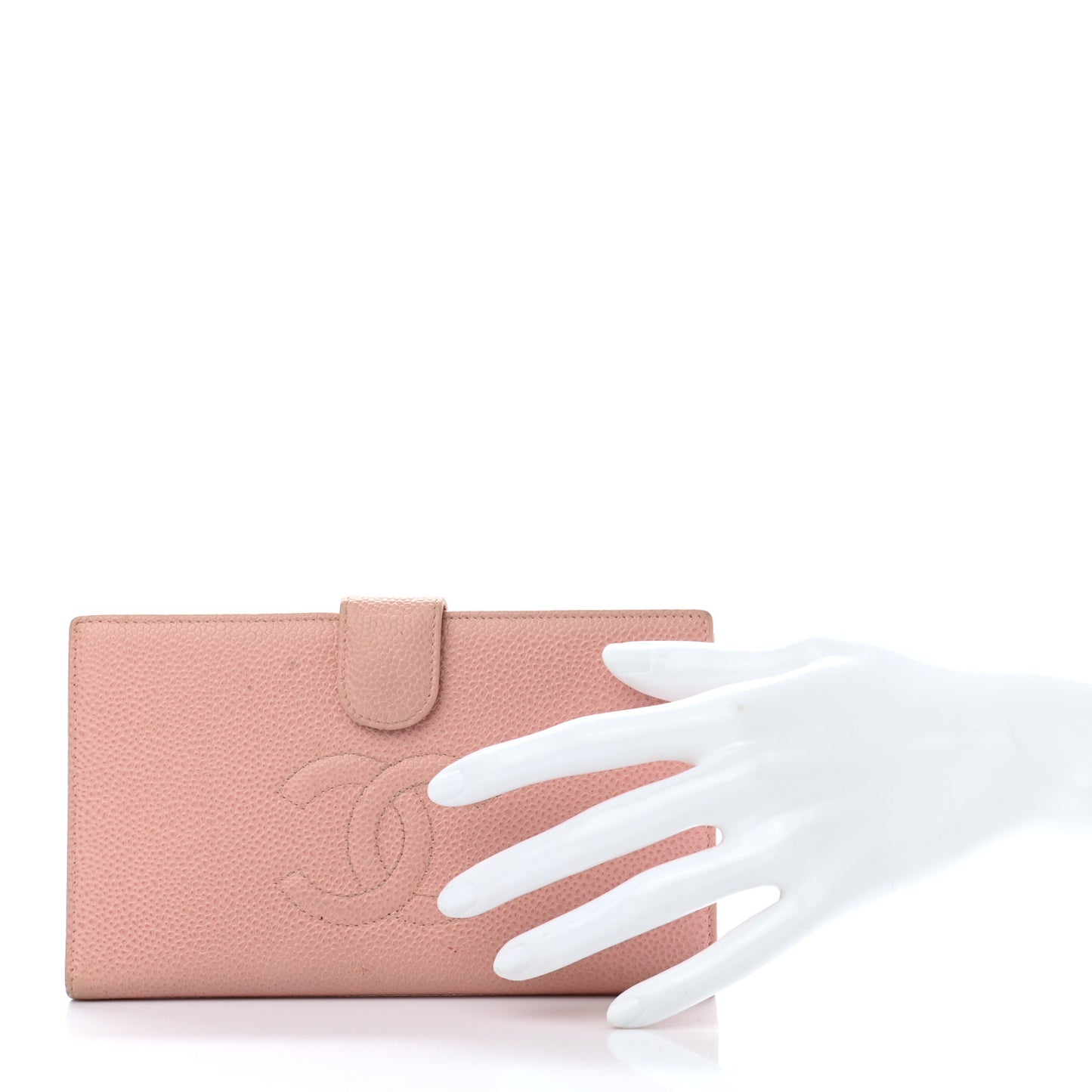 Caviar Timeless CC French Wallet Pink