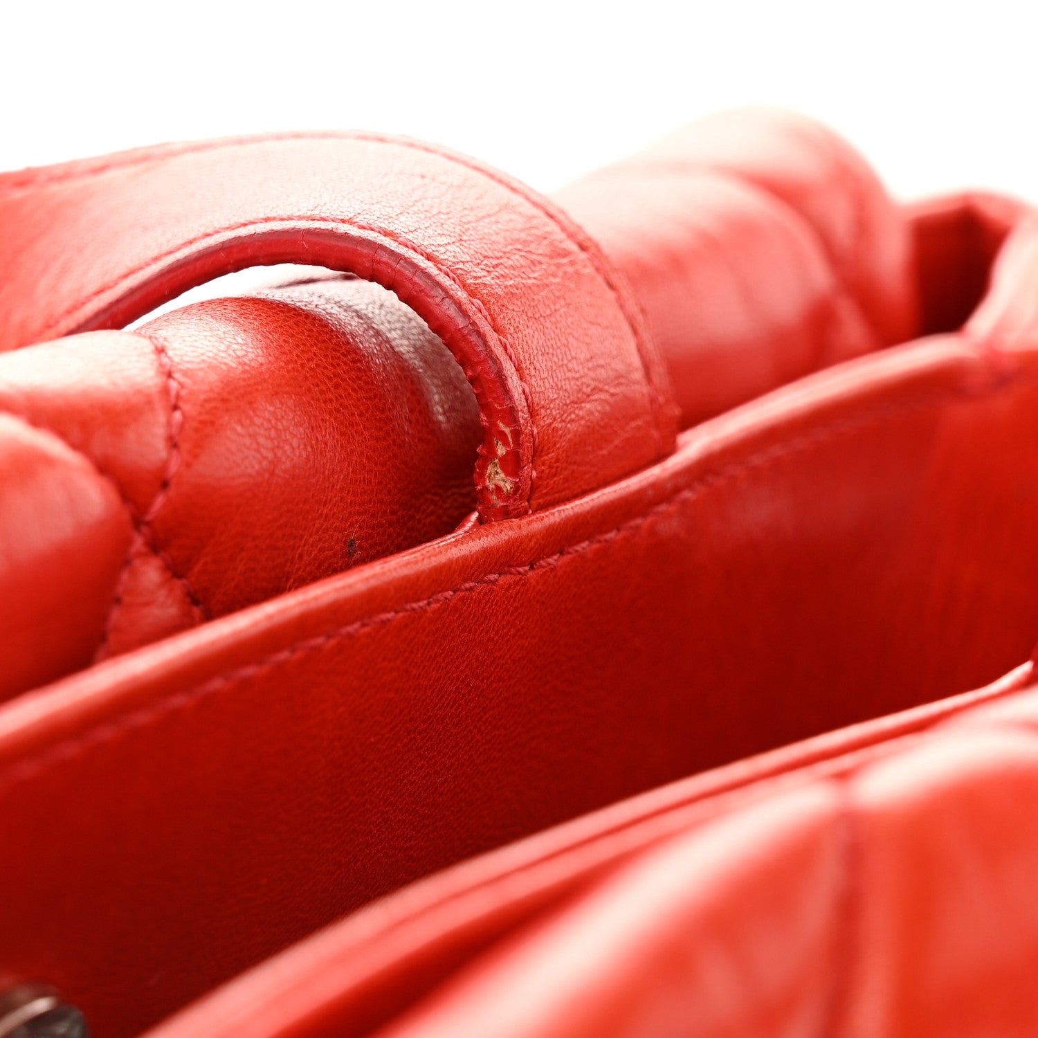 Chanel Lambskin Quilted Chanel 3 Maxi Flap Bag Red 15 of 18