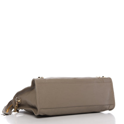 Balenciaga Chevre Gold Metallic Edge Hardware City Gris Taupe 4 of 9