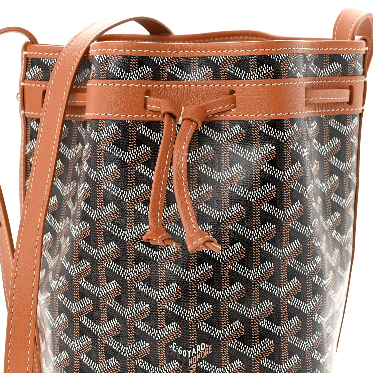 Goyardine Petit Flot Bucket Bag PM Black Gold