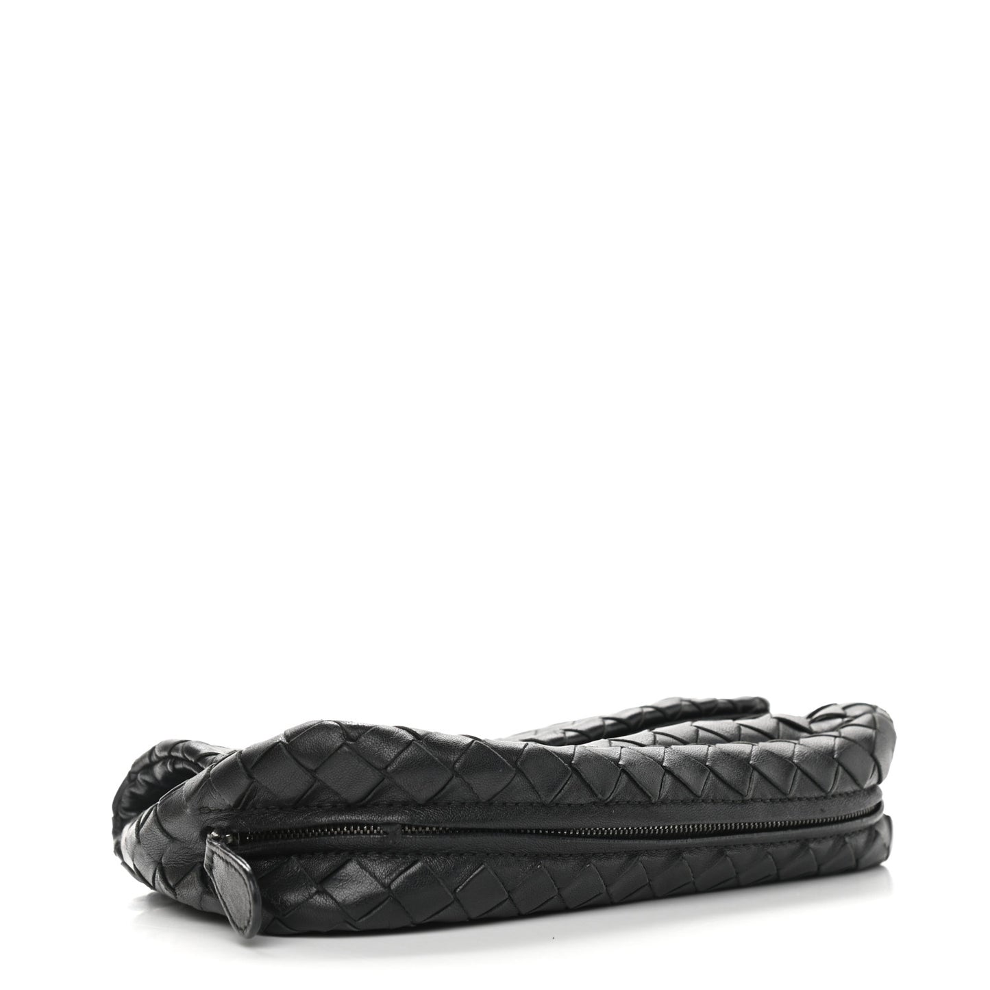 Nappa Intrecciato Small Chain Crossbody Black