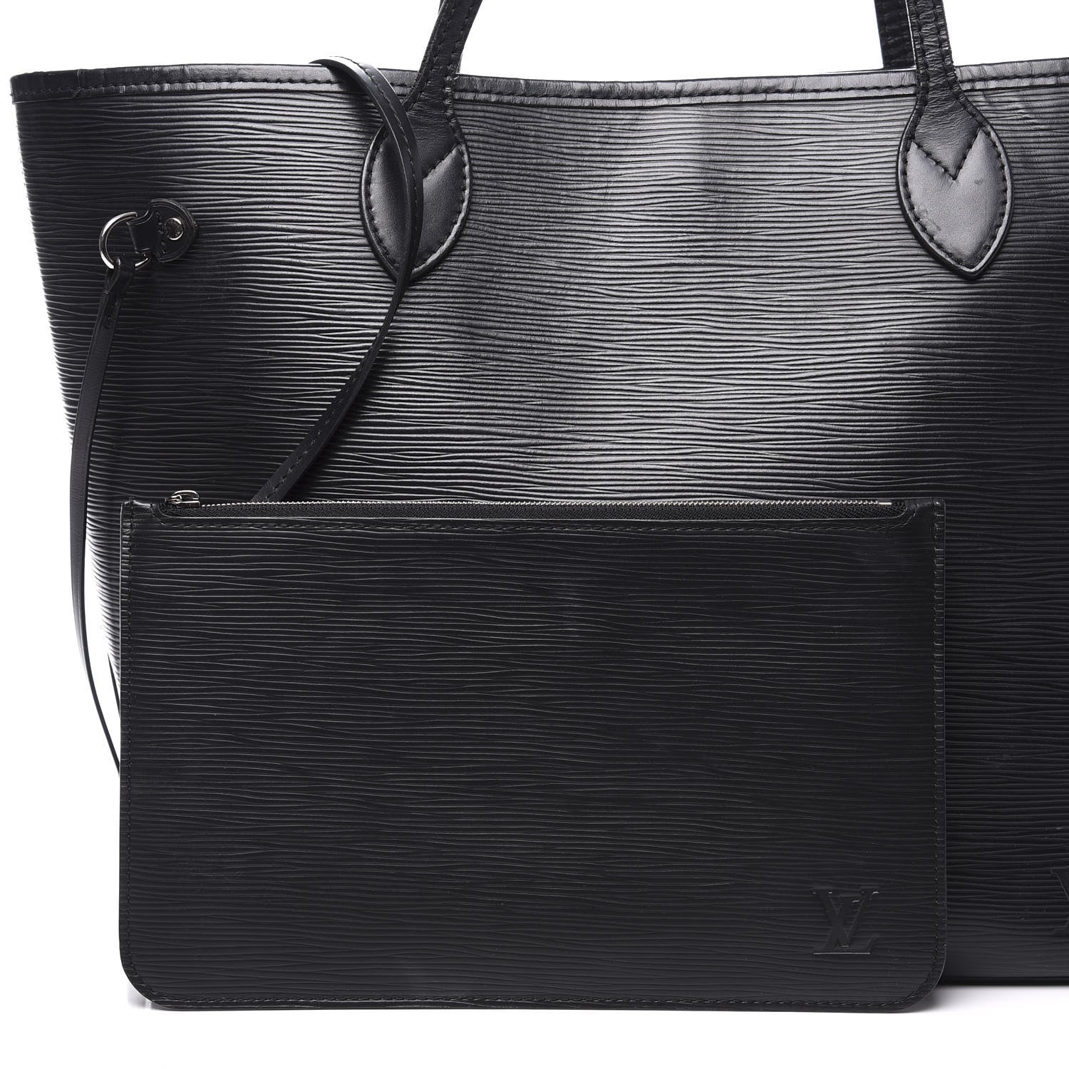 Louis Vuitton Epi Neverfull MM Black 9 of 12