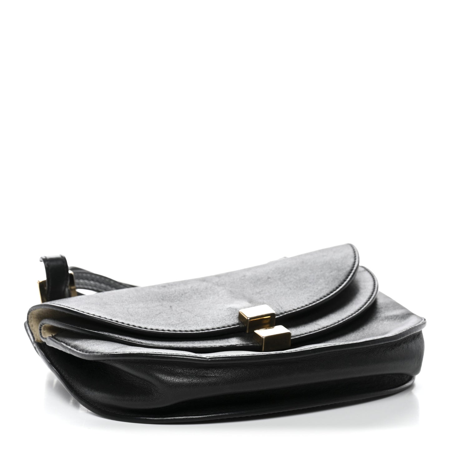 Calfskin Georgia Crossbody Bag Black