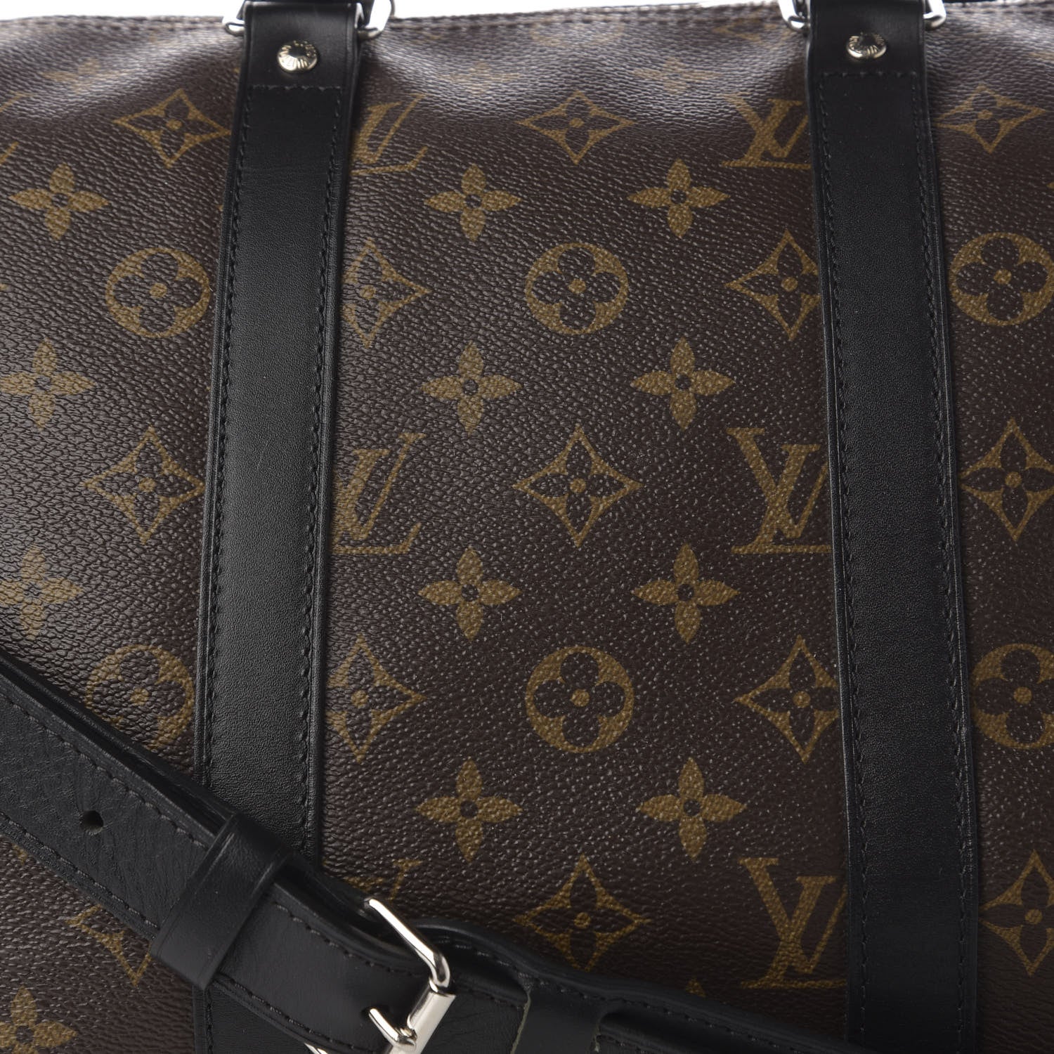 Louis Vuitton Monogram Macassar Keepall Bandouliere 45 9 of 9
