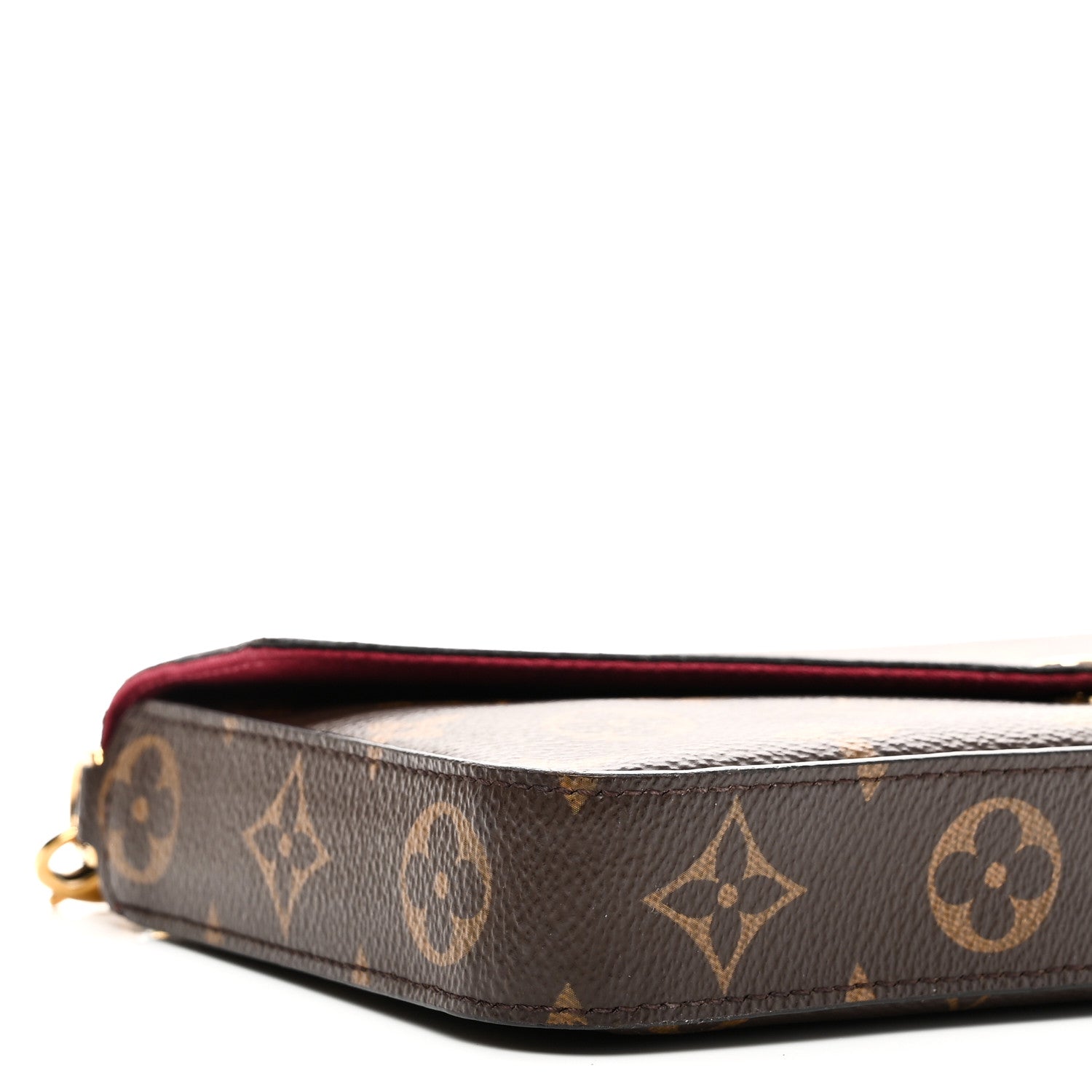 Louis Vuitton Monogram Pochette Felicie Chain Wallet Fuchsia 9 of 10