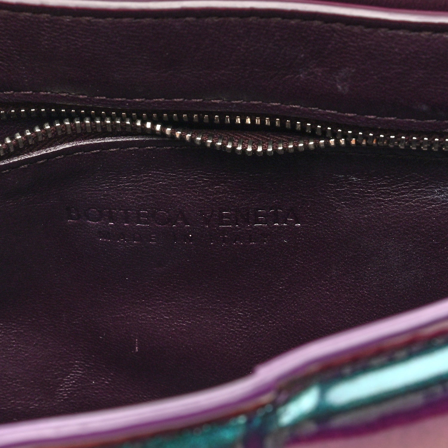 Bottega Veneta Glossy Nail Polish Nappa Maxi Intreccio Padded Cassette Crossbody Bag Holographic 6 of 9