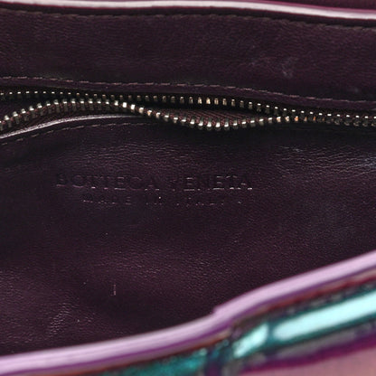 Bottega Veneta Glossy Nail Polish Nappa Maxi Intreccio Padded Cassette Crossbody Bag Holographic 6 of 9