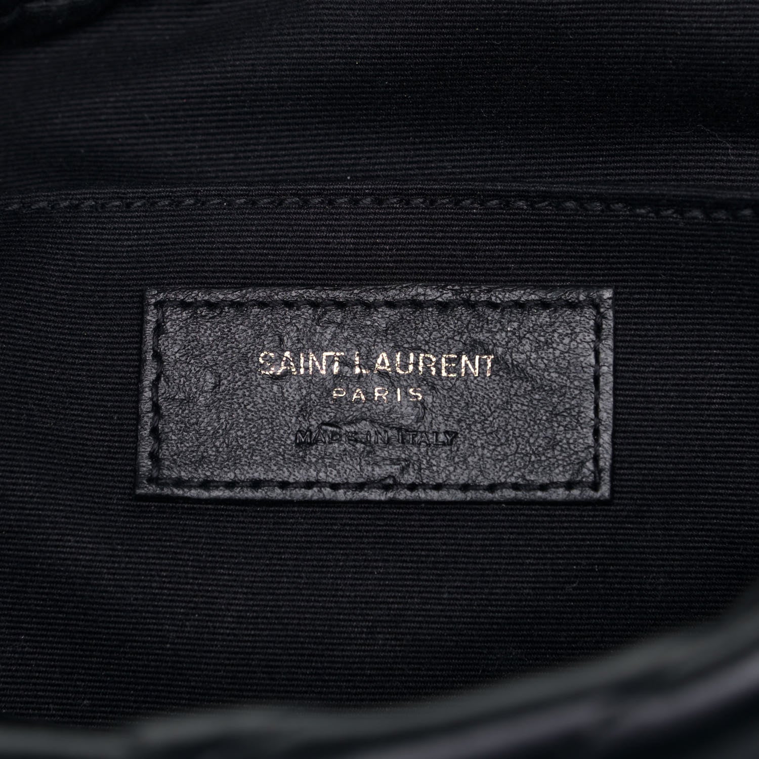 Saint Laurent Calfskin Matelasse Monogram Lou Camera Bag Black 5 of 5