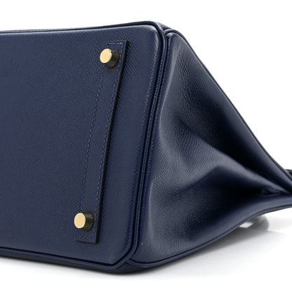 Hermes Epsom Birkin 30 Bleu Saphir 7 of 17