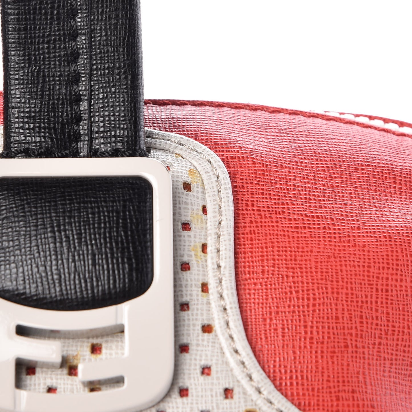 Vitello Perforated Chameleon Tote Multicolor