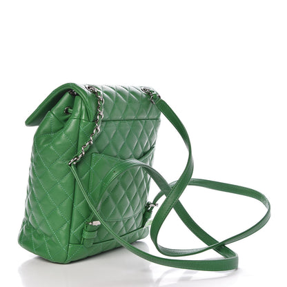 Chanel Lambskin Quilted Small Urban Spirit Backpack Green 3 of 13