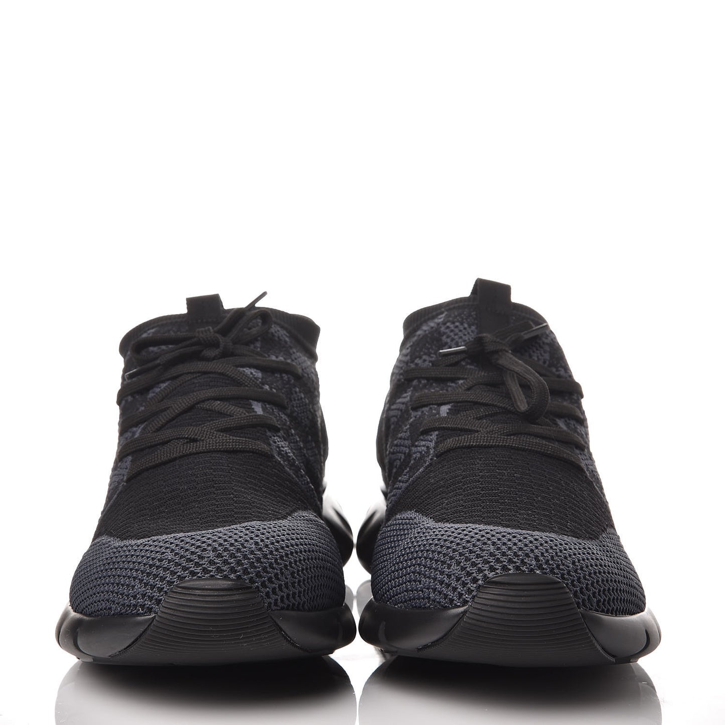 Knit Damier Fastlane Sneakers 10 Graphite