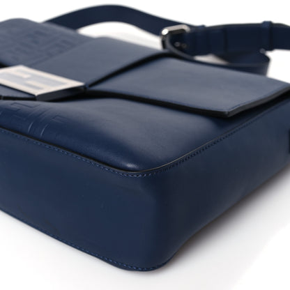 Fendi Vitello Grace FF Gradient Embossed Large Baguette Blueberry 9 of 9