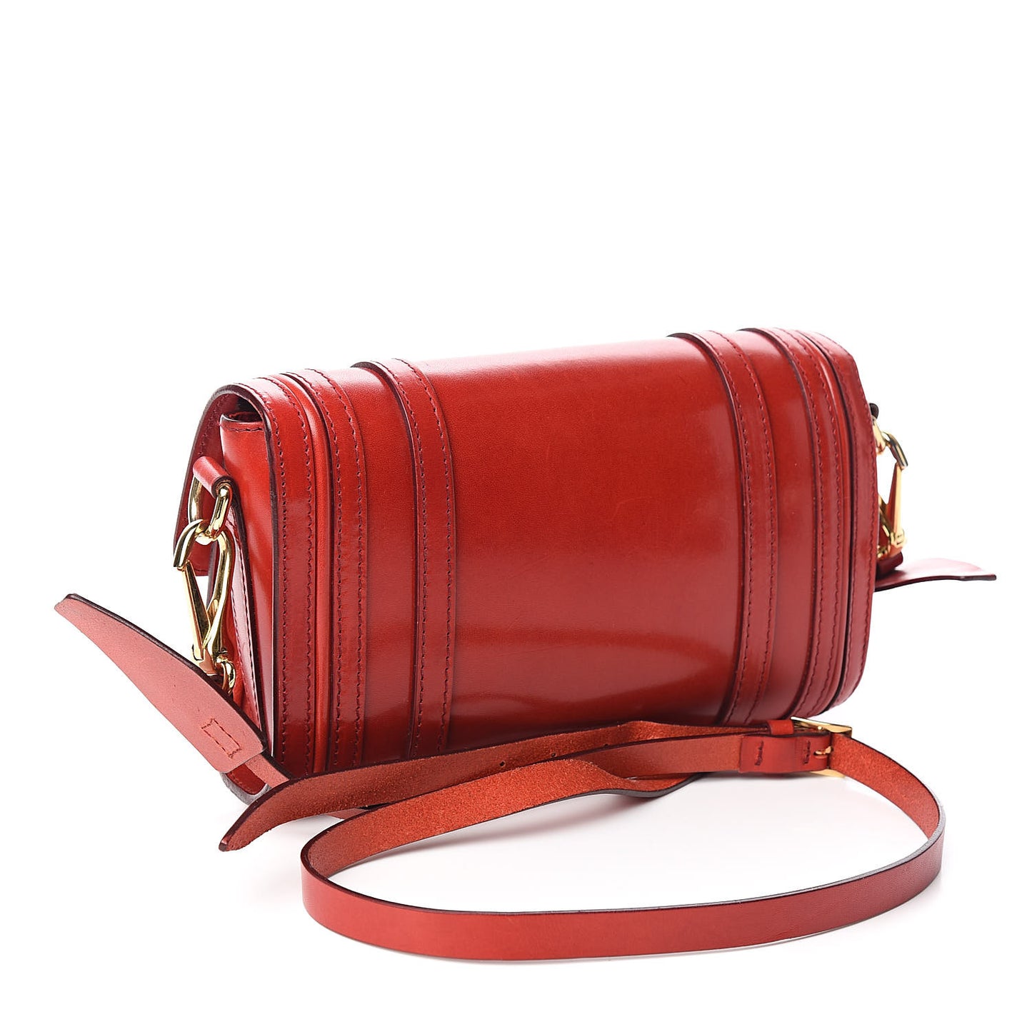 Bridle Calfskin Doyle Crossbody Red