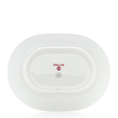 Hermes Porcelain Rallye 24 Mini Oval Plate Vert 2 of 5