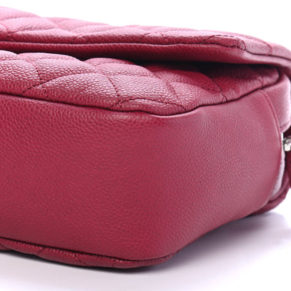 Chanel Caviar Quilted Jumbo Easy Flap Dark Pink 9 of 9