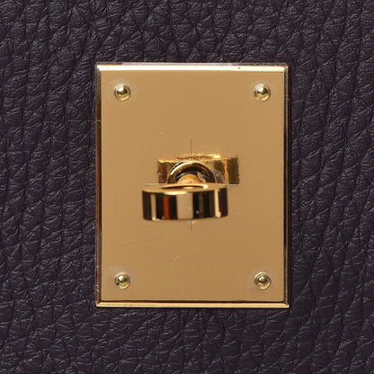 Hermes Taurillon Clemence Birkin 30 Raisin 27 of 39