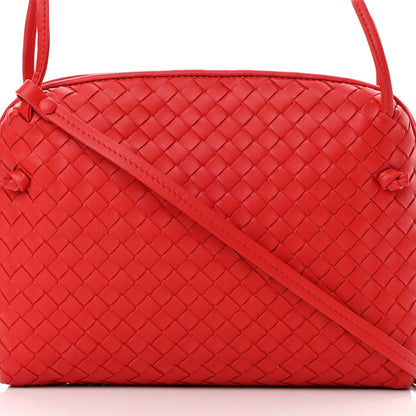 Bottega Veneta Nappa Intrecciato Nodini Crossbody Messenger Red 8 of 10